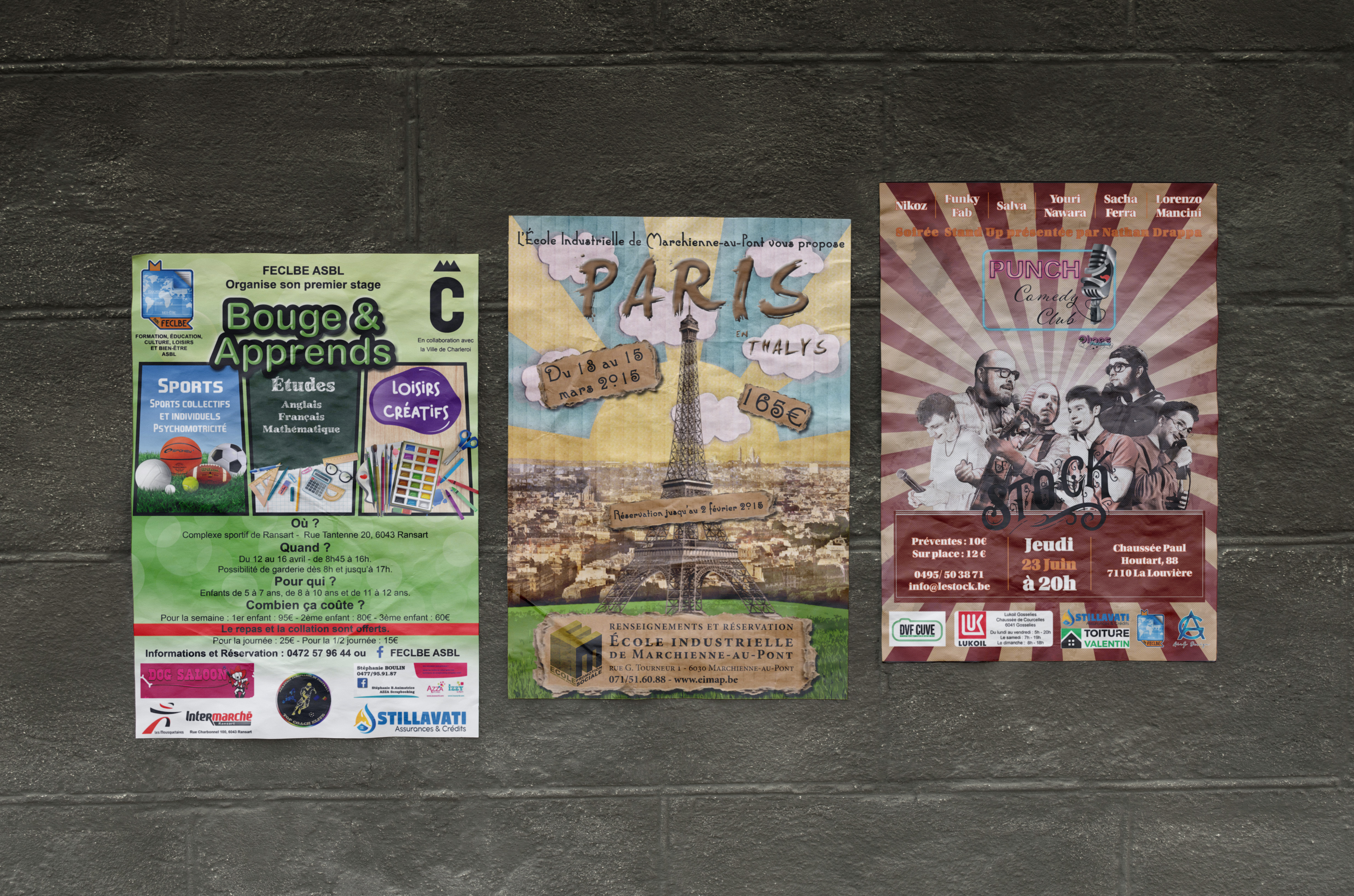 Différentes affiches